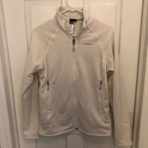 Patagonia Women’s full Zip white waffle jacket